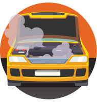 check engine light in car