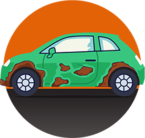 fix a car with dents before trading it in